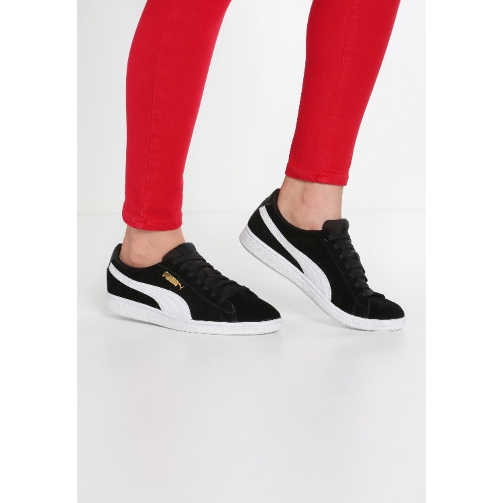 Puma Black Faux Suede Sneakers - Picture 2 of 6